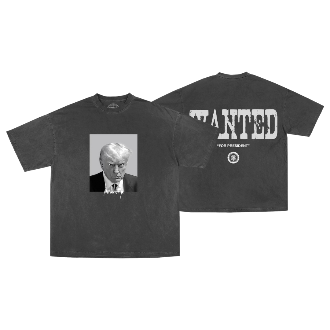 "Wanted" Donald Trump Convicted Felon Mugshsot Tee
